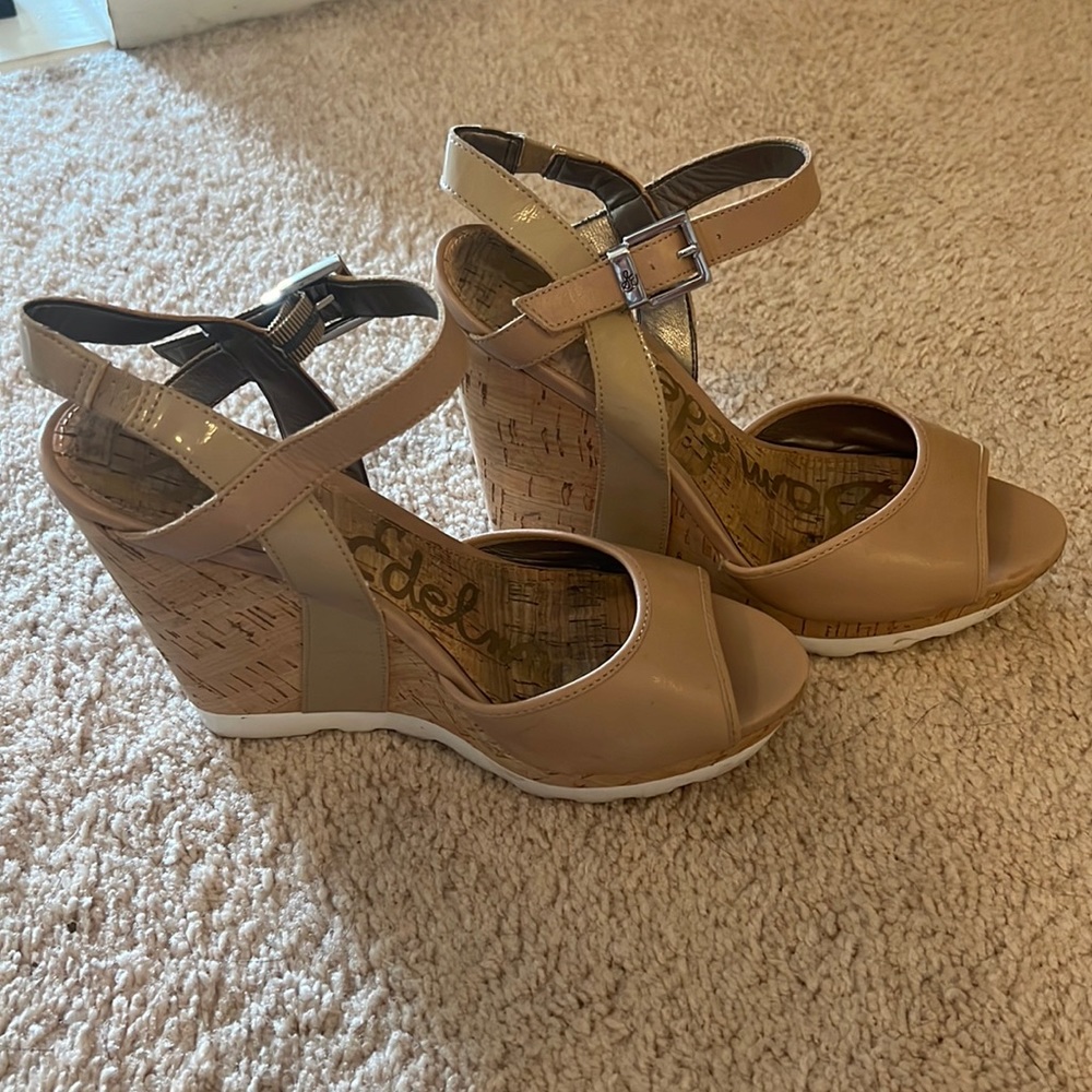 Tan Sam Edelman Wedges.